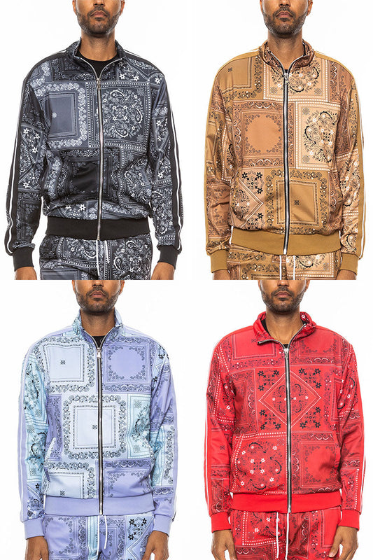 Paisley All Over Print Track Jacket