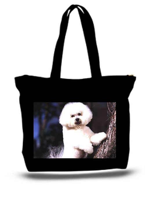 Bichon Frise Large Tote Grocery & Stuff Bag