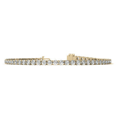 12.00 CTW Lab Grown Diamond Tennis Bracelet in 14kt White/Yellow Gold