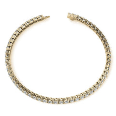 12.00 CTW Lab Grown Diamond Tennis Bracelet in 14kt White/Yellow Gold