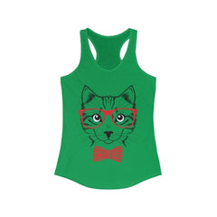 Smart Cat Lover Racerback Tank Top