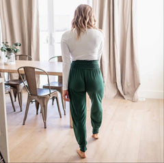 High-waisted Smocked Lounge Jogger Pants