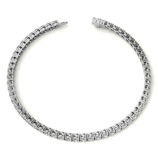 14K Gold 4.00 CTW Lab Diamond (G/VS) Tennis Bracelet | AGI Certified |