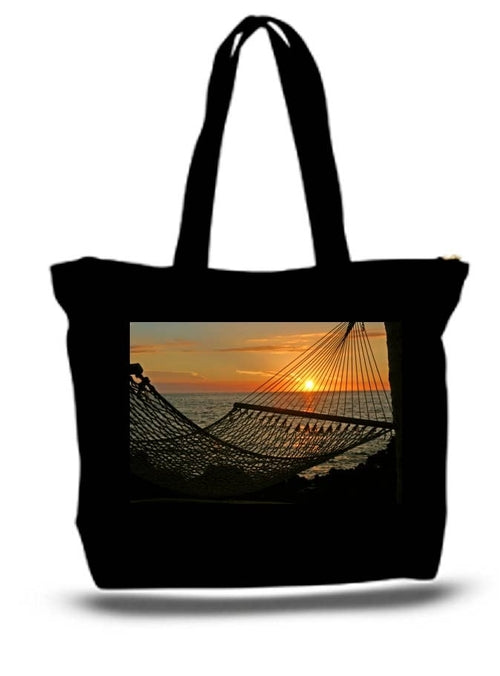 Hawaiian Sunset Large Tote Grocery & Stuff Bag