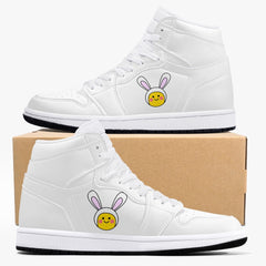 Jacki Easlick Lux Bunny High-Top Leather Sneakers