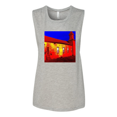 Abandoned Church Women's Flowy Muscle Tank