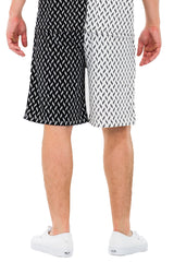 HALF AND HALF PRINT SHORTS