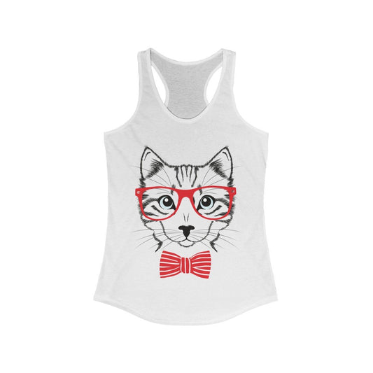 Smart Cat Lover Racerback Tank Top