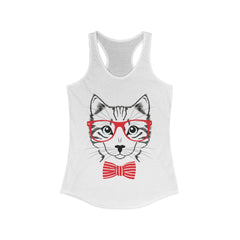 Smart Cat Lover Racerback Tank Top