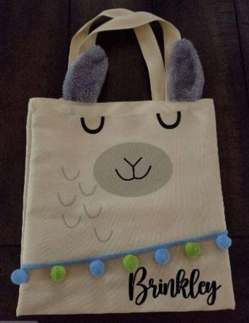 Customized Alpaca Tote Bag