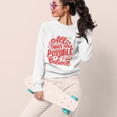 Womens 2023 Positive Message Sweatshirt