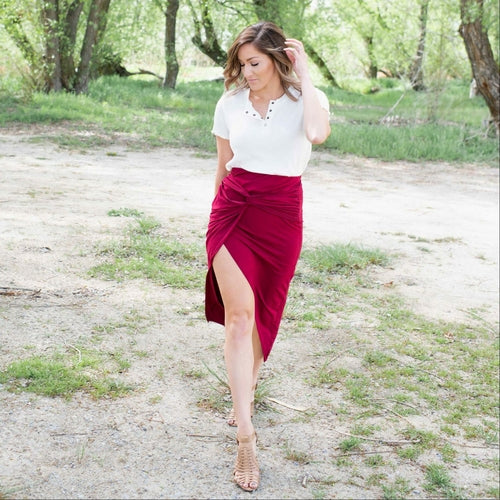 Knotted Tulip Skirt