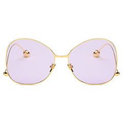 Eugene - Women's Trendy Oversized Pantone Lens Sunglasses