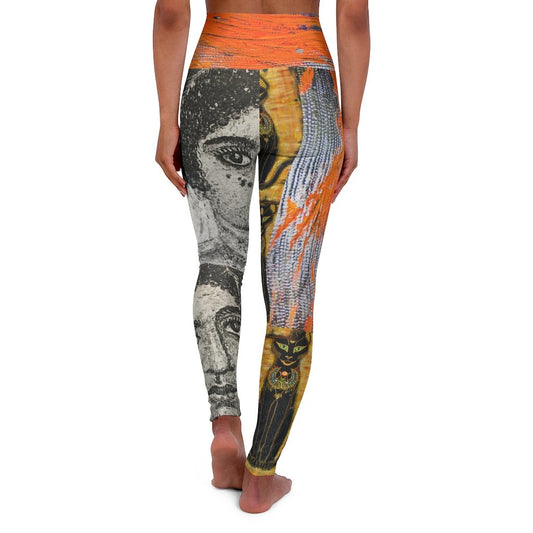 The Ancient Ones II High Waisted Yoga Leggings original artwork