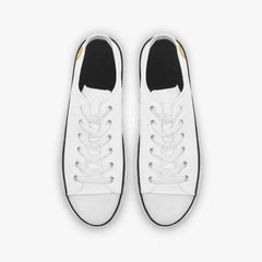 Sue Sue Sweet Low Canvas Shoes-White sole