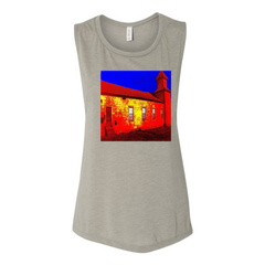 Abandoned Church Women's Flowy Muscle Tank