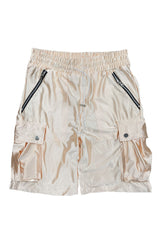 Satin Cargo Shorts