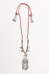 Charm Medallion with Back Lariat Necklace