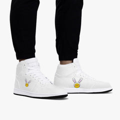 Jacki Easlick Lux Bunny High-Top Leather Sneakers