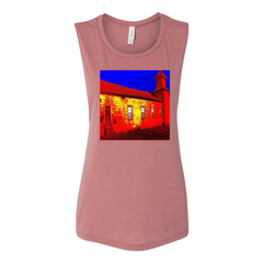 Abandoned Church Women's Flowy Muscle Tank