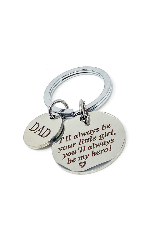 Keychain - Dad My Hero