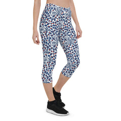 Animal Spots Capri Leggings for Women