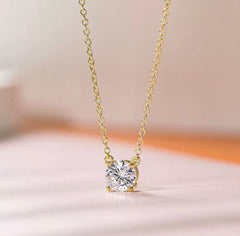 Stud Necklace. Silver/Gold