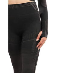 DECATA SEAMLESS LEGGINGS - BLACK & BROWN