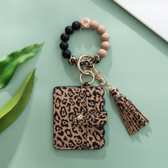 Silicone Bracelet Wristlet Keychain Card Case Holder Wallet