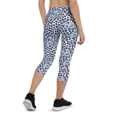 Animal Spots Capri Leggings for Women