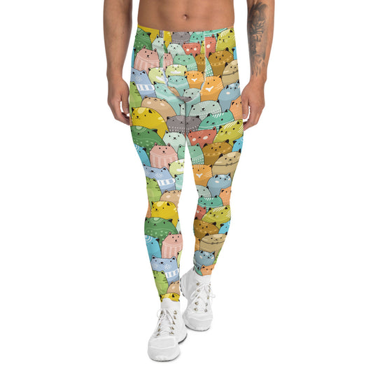 Cute Cat Leggings for Men