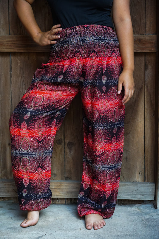 Striped Harem Pants, Hippie Pants, Boho Pants, Paisley Pants