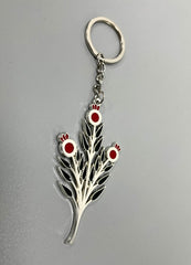 Pomegranate Branch Keychain