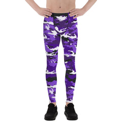 Purple Camo Leggings for Men