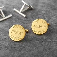 Personalized Groom Cufflinks, Coordinate Cufflinks, Groom Wedding Gift