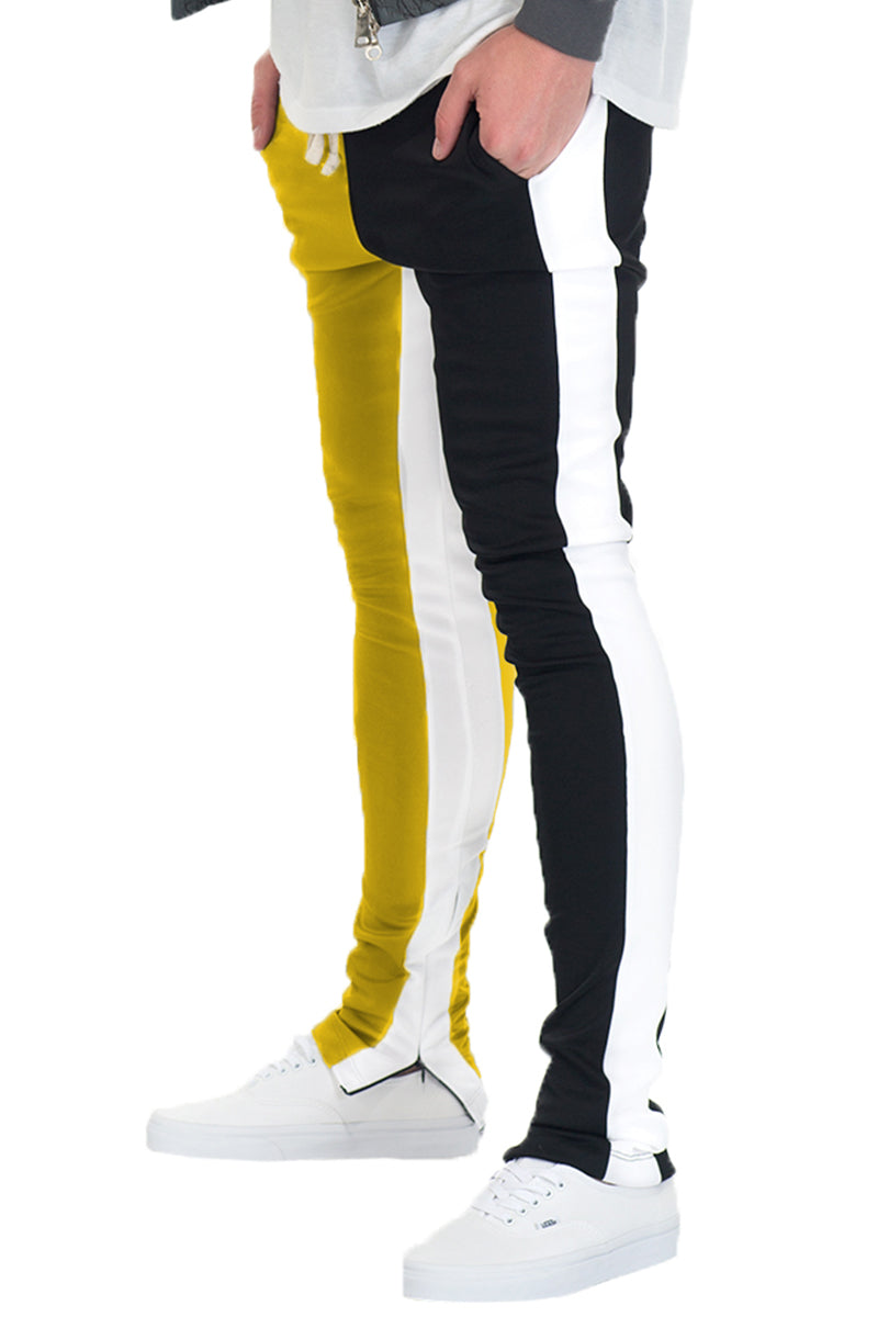 SLICE TRACK PANTS- BK/YELLOW