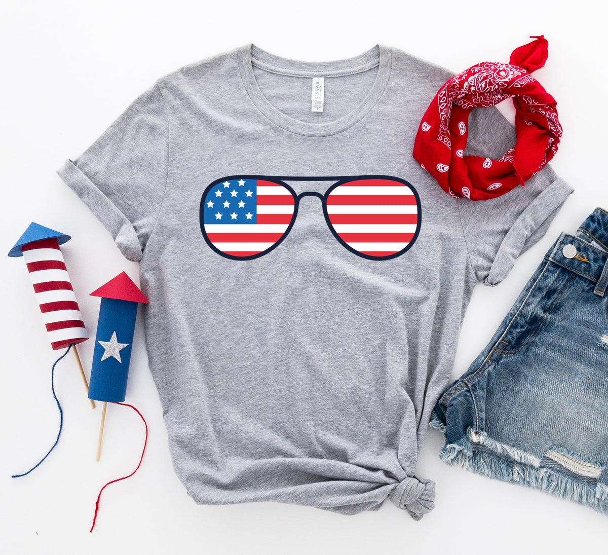 4th Of July Sunglasses T-shirt