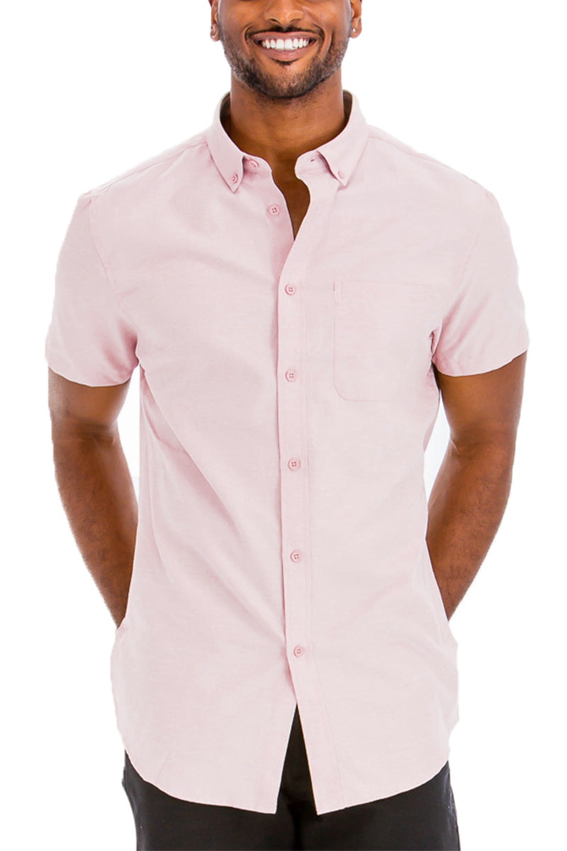 SIGNATURE SHORT SLEEVE BUTTON DOWN SHIRT