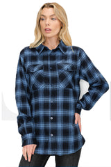 Oversize Boyfriend Plaid Checkered Flannel