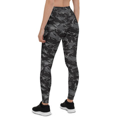 Womens Black Camo Leggings