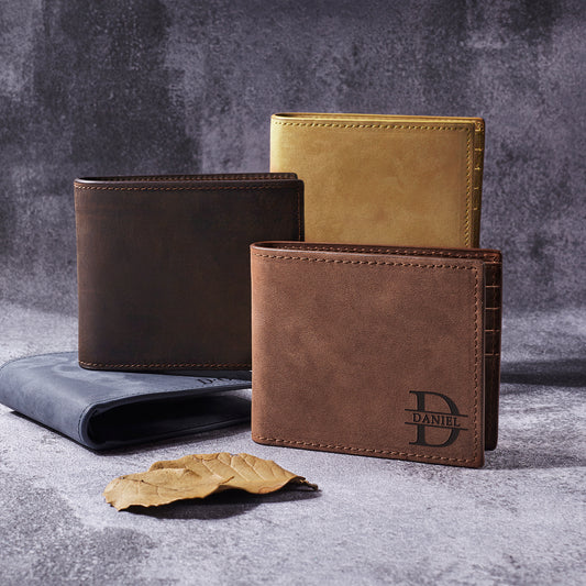 Wallet Gifts For Dad, Mens Leather Wallet, Dad Gift From Daughter