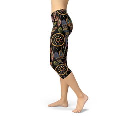 Womens Dreamcatcher Capri Leggings