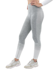 Bocana Seamless Leggings - Grey & White