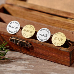 Personalized Groom Cufflinks, Coordinate Cufflinks, Groom Wedding Gift