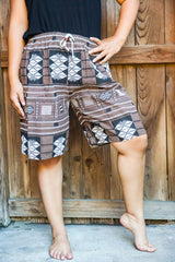 Cotton Tribal Boho Shorts Hippie Shorts Gypsy