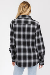 Oversize Boyfriend Plaid Checkered Flannel