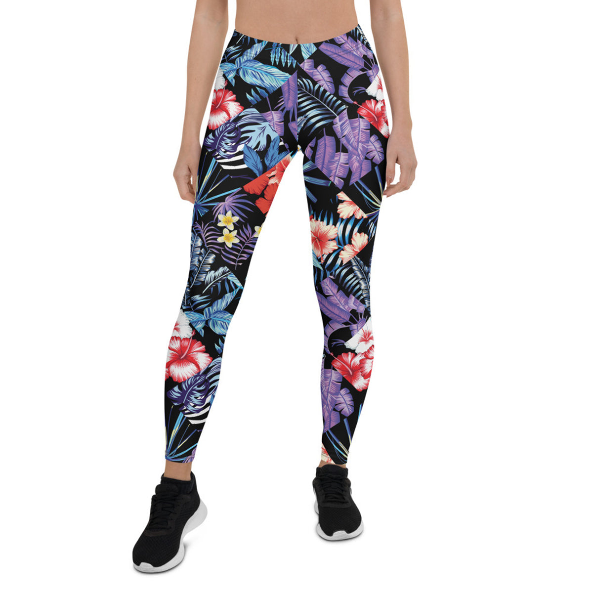 Womens Hawaii Hibiscus Floral Leggings