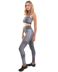 Arleta Seamless Leggings & Sports Bra Set - Grey