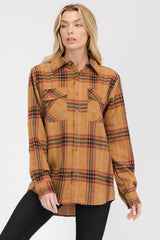 Oversize Boyfriend Plaid Checkered Flannel