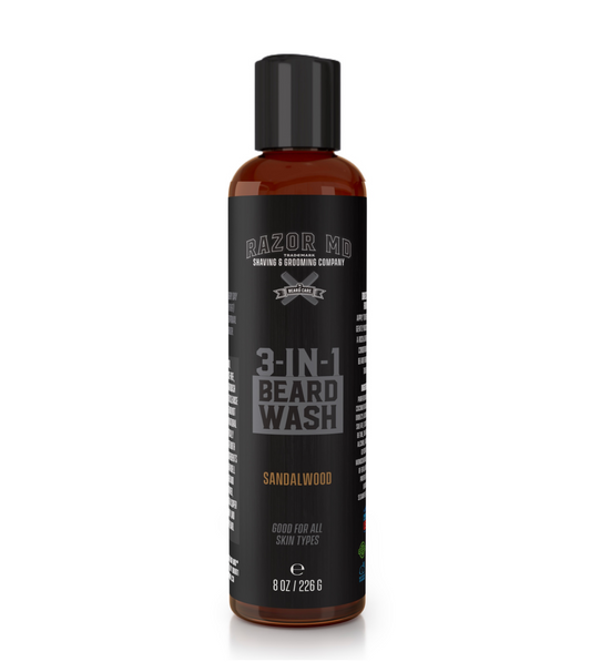 RAZOR MD 3 in 1 Beard Wash - 8oz